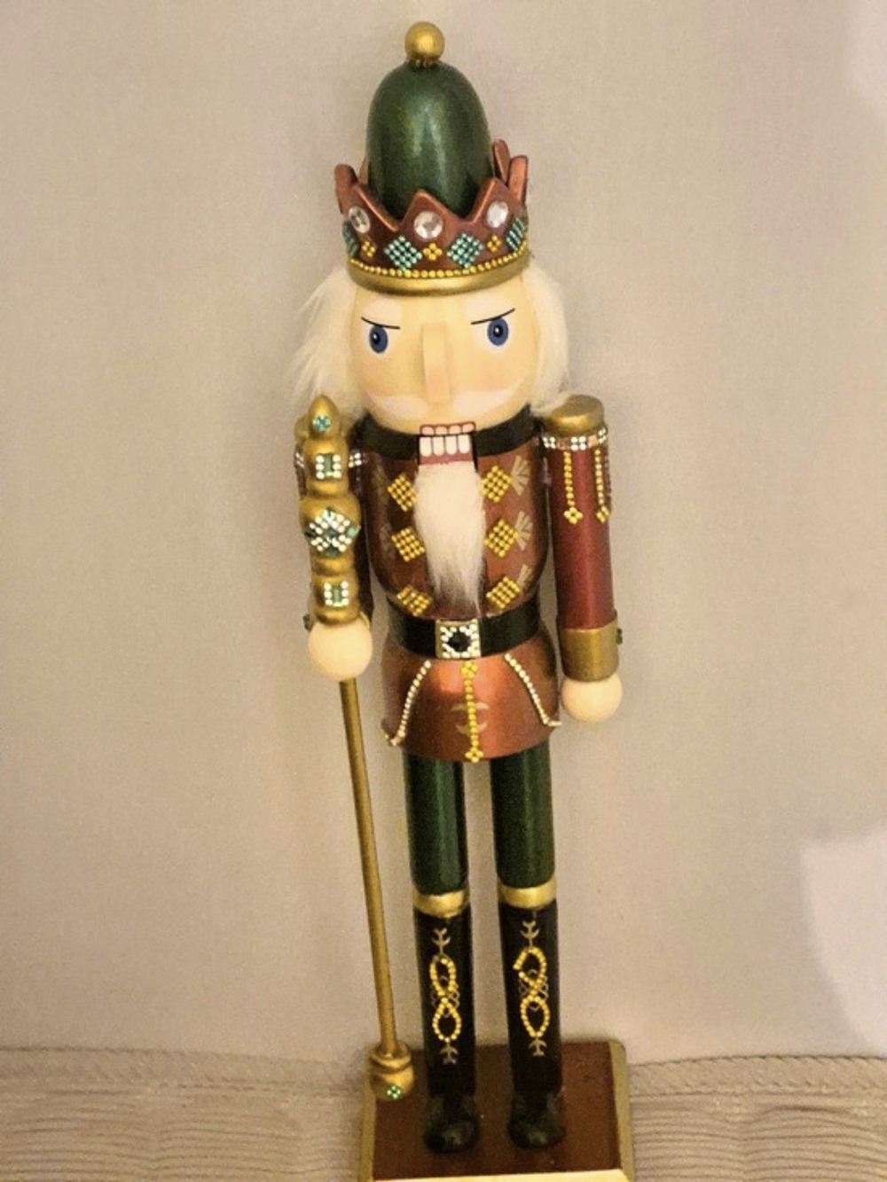 Nutcracker Soldier Holiday Decor Brown & Green